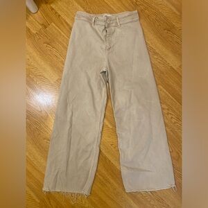 Zara beige marine straight pants